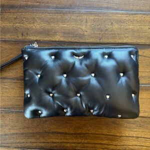 Zadig & Voltaire Black Studded Clutch